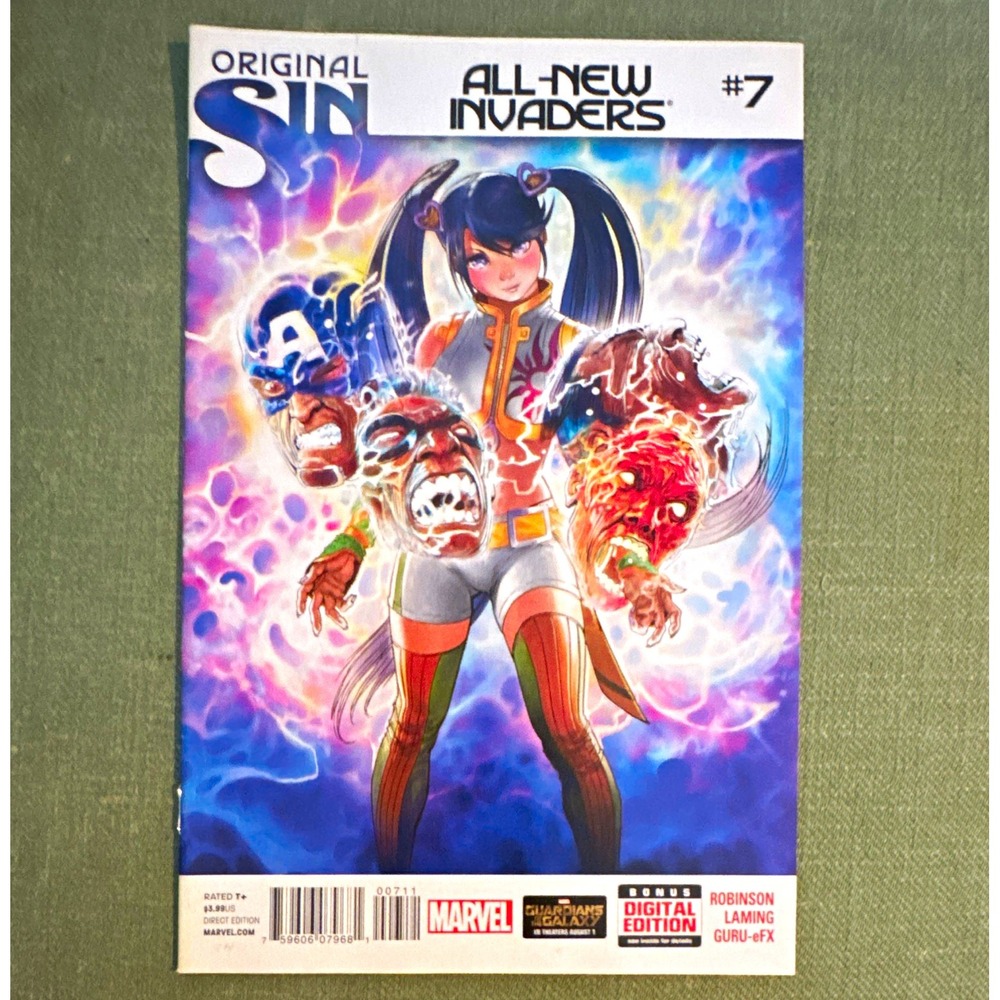 Marvel All-New Invaders #7 Original Sin Captain America Invaders Digital Ed